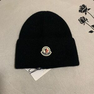 Moncler Black Wool Beanie